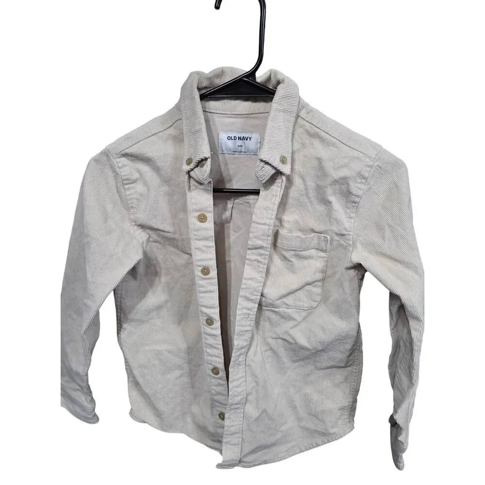 Cream Corduroy Jacket - Old Navy - M (8)